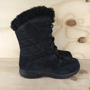 Columbia Black Lace Up Winter Boots